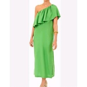 Tuckernuck Pomander Place Florencia Green One Shoulder SZ Small Retail‎ $198.